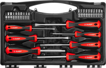 Набор отверточный Зубр 25027 27 предметов (жесткий кейс) от магазина РЭССИ