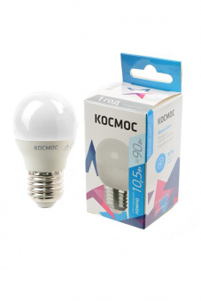 Лампа светодиодная КОСМОС LED10.5wGL45E2745 10.5Вт E27 4500K BL1 от магазина РЭССИ