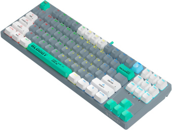 Клавиатура A4Tech Bloody S87 Energy механическая серый/зеленый USB for gamer LED (S87 USB ENERGY ASH) от магазина РЭССИ