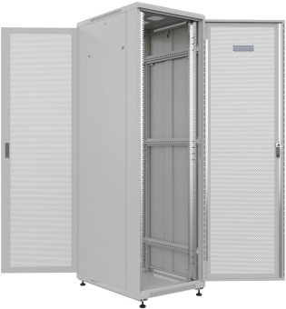 Шкаф серверный NTSS Премиум (NTSS-R42U6080PD/PD) напольный 42U 600x800мм пер.дв.перфор. задн.дв.перфор. 900кг серый IP20 сталь от магазина РЭССИ