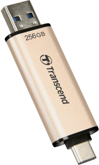 Флеш Диск Transcend 256Gb Jetflash 930С TS256GJF930C USB3.0 золотистый/черный от магазина РЭССИ