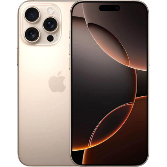 Смартфон Apple A3295 iPhone 16 Pro Max 512Gb бежевый титан моноблок 3G 4G 1Sim 6.9" iOS 18 802.11 a/b/g/n/ac/ax/be NFC GPS от магазина РЭССИ