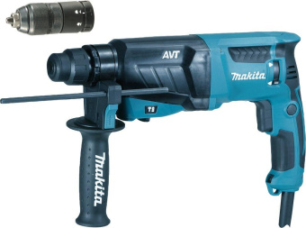 Перфоратор Makita HR2631FT патрон:SDS-plus уд.:2.4Дж 800Вт (кейс в комплекте) от магазина РЭССИ