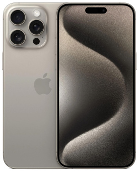 Смартфон Apple A3106 iPhone 15 Pro Max 512Gb титан моноблок 3G 4G 1Sim 6.7" 1290x2796 iOS 17 48Mpix 802.11 a/b/g/n/ac/ax NFC GPS Protect от магазина РЭССИ