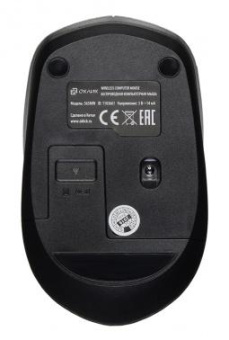 Мышь Оклик 565MW glossy черный/серебристый оптическая (1600dpi) беспроводная USB для ноутбука (4but) от магазина РЭССИ