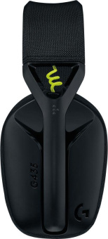 Наушники с микрофоном Logitech G435 Lightspeed черный/желтый мониторные BT/Radio оголовье (981-001052) от магазина РЭССИ