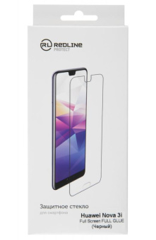 Защитное стекло для экрана Redline черный для Huawei Nova 3i/nova 3/mate 20 lite 1шт. (УТ000017128) от магазина РЭССИ