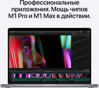 Ноутбук Apple MacBook Pro A2485 M1 Pro 10 core 32Gb SSD512Gb/16 core GPU 16.2" (3456x2234) Mac OS grey space WiFi BT Cam (Z14V0001L) от магазина РЭССИ
