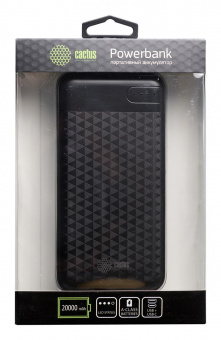 Мобильный аккумулятор Cactus CS-PBFSET-20000 20000mAh 2.1A 1xUSB черный от магазина РЭССИ