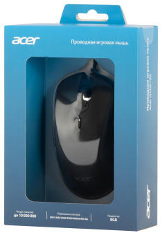 Мышь Acer OMW190 черный оптическая (6400dpi) USB (6but) от магазина РЭССИ