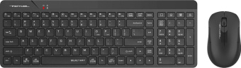 Клавиатура + мышь A4Tech Fstyler FG2300 Air2 клав:черный мышь:черный USB беспроводная slim (FG2300 AIR2 BLACK) от магазина РЭССИ