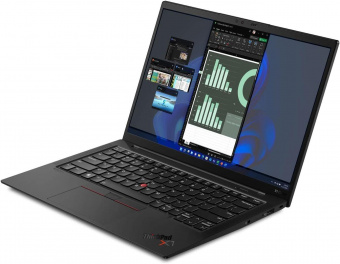 Ноутбук Lenovo ThinkPad X1 Carbon G10 Core i5 1240P 16Gb SSD512Gb Intel Iris Xe graphics 14" IPS 2.2K (2240x1400) Windows 11 Professional 64 black WiFi BT Cam (21CCSBJQ00) от магазина РЭССИ