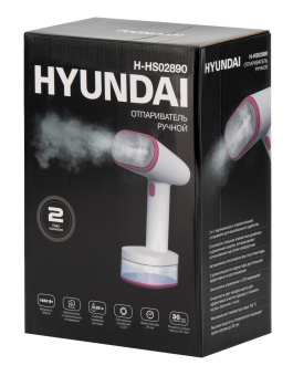 Отпариватель ручной Hyundai H-HS02890 1650Вт белый/вишневый от магазина РЭССИ