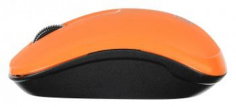 Мышь Оклик 525MW черный/оранжевый оптическая (1000dpi) беспроводная USB для ноутбука (3but)