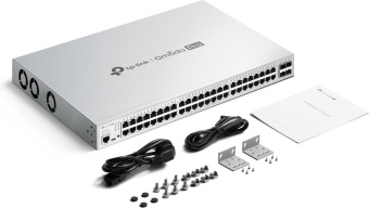 Коммутатор TP-Link Omada Pro S5500-48GP4F (L2+) 48x1Гбит/с 4xКомбо(1000BASE-T/SFP) 4SFP 48PoE+ 384W управляемый от магазина РЭССИ