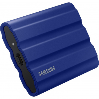 Накопитель SSD Samsung Original USB-C 2Tb MU-PE2T0R/WW Shield T7 1.8" синий от магазина РЭССИ