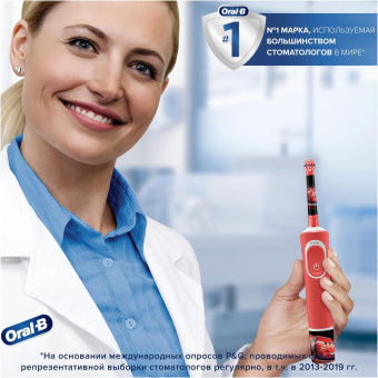Зубная щетка электрическая Oral-B Kids Cars красный от магазина РЭССИ