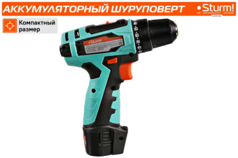 Дрель-шуруповерт Sturm! CD3512SC аккум. патрон:быстрозажимной (кейс в комплекте) от магазина РЭССИ