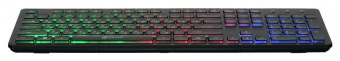 Клавиатура Оклик 510ML черный USB slim Multimedia LED от магазина РЭССИ