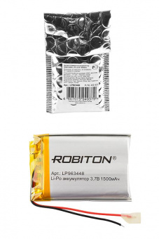 Аккумулятор ROBITON LP963448 3.7В 1500мАч PK1 от магазина РЭССИ
