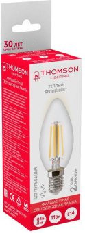 Лампа филам. Thomson Filament TH-B2071 11Вт цок.:E14 свеча 220B 2700K св.свеч.бел.теп. Candle (упак.:1шт) от магазина РЭССИ