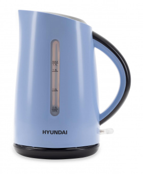 Чайник электрический Hyundai HYK-P2028 1.7л. 2200Вт голубой/серый (корпус: пластик) от магазина РЭССИ