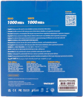 Накопитель SSD Patriot USB-C 4TB PTP4TBPEC Transporter 2.5" черный от магазина РЭССИ