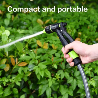 Пистолет-распылитель DELI поливочный (3 режима распыления фиксатор курка прорезиненная рукоять пластиковый корпус) DL8757 133672 от магазина РЭССИ