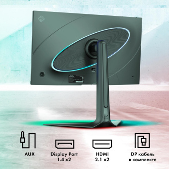 Монитор GMNG 27" Gaming GM-27F14 черный IPS LED 2ms 16:9 HDMI M/M матовая HAS Piv 400cd 178гр/178гр 2560x1440 240Hz G-Sync FreeSync DP Quad 2K (1440p) 6.55кг от магазина РЭССИ