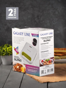 Вафельница Galaxy Line GL 2963 800Вт черный от магазина РЭССИ