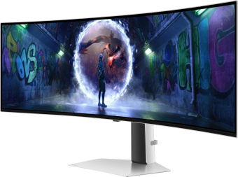 Монитор Samsung 49" Odyssey OLED G9 S49DG932SIXCI серебристый OLED LED 32:9 HDMI матовая HAS 250cd 178гр/178гр 5120x1440 240Hz FreeSync Premium Pro DP USB 12.9кг от магазина РЭССИ