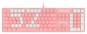 Клавиатура A4Tech Bloody B800 Dual Color механическая розовый/белый USB for gamer LED от магазина РЭССИ