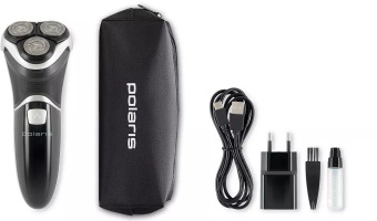 Бритва роторная Polaris PMR 0421RC Pivot Touch 4D PRO реж.эл.:3 питан.:элек.сеть/аккум. черный от магазина РЭССИ