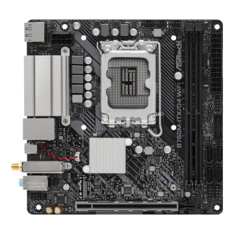 Материнская плата Asrock B760M-ITX/D4 WIFI Soc-1700 Intel B760 2xDDR4 mini-ITX AC`97 8ch(7.1) GbLAN+VGA+HDMI+DP от магазина РЭССИ