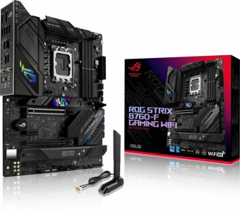 Материнская плата Asus ROG STRIX B760-G GAMING WIFI Soc-1700 Intel B760 4xDDR5 mATX AC`97 8ch(7.1) 2.5Gg RAID+HDMI+DP от магазина РЭССИ