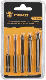 Набор сверл Deko DH05-4 (065-0535) по керамике (5пред.) для дрелей от магазина РЭССИ