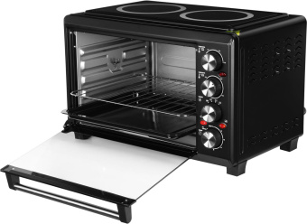 Мини-печь Hyundai MIO-HY086 38л. 1600Вт черный от магазина РЭССИ