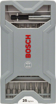 Набор бит Bosch Mini X-Line (2607017037) универсал. (25пред.) для шуруповертов/дрелей от магазина РЭССИ