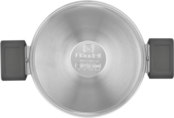 Кастрюля Rondell Quadro RDS-1597 5.1л. d=24см (с крышкой) стальной от магазина РЭССИ