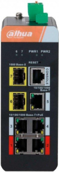 Коммутатор Dahua DH-IS4207-4GT-120 5G 2SFP 4PoE 120W неуправляемый от магазина РЭССИ