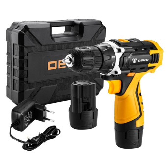 Дрель-шуруповерт Deko DKCD12FU-Li аккум. патрон:быстрозажимной (кейс в комплекте) (063-4094) от магазина РЭССИ