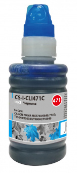 Чернила Cactus CS-I-CLI471C голубой 100мл для Canon Pixma MG5740/MG6840/MG7740/TS5040/TS6040/TS8040/TS9040 от магазина РЭССИ