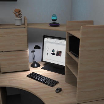 Светильник Gauss LV002 настольный LED черный 5Вт от магазина РЭССИ