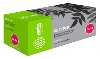 Картридж лазерный Cactus CS-TK360 TK-360 черный (20000стр.) для Kyocera Mita FS 4020/4020DN от магазина РЭССИ