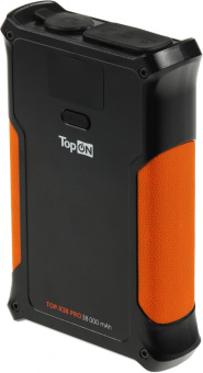 Мобильный аккумулятор TopON TOP-X38PRO 38000mAh QC3.0/PD3.0 160W 3A черный/оранжевый (103362) от магазина РЭССИ