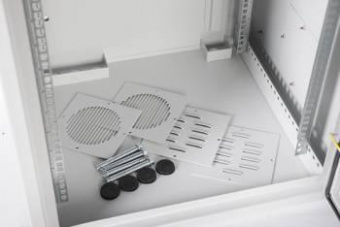 Шкаф коммутационный ЦМО (ШРН-А-9.520) настенный 9U 600x525мм пер.дв.стал.лист несъемн.бок.пан. 50кг серый 450мм 33кг 500мм IP20 антиванадальный от магазина РЭССИ