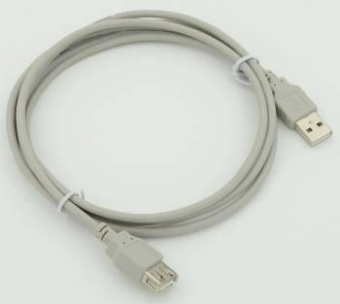 Кабель-удлинитель USB A(m) USB A(f) 1.8м серый от магазина РЭССИ