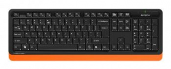 Клавиатура + мышь A4Tech Fstyler FG1010 клав:черный/оранжевый мышь:черный/оранжевый USB беспроводная Multimedia от магазина РЭССИ
