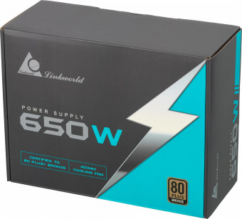 Блок питания LinkWorld ATX 650W LW-650B 80+ bronze (24+4+4pin) APFC 120mm fan 5xSATA RTL от магазина РЭССИ
