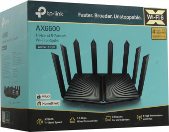 Роутер беспроводной TP-Link Archer AX90 AX6600 100/1000/2500BASE-T черный от магазина РЭССИ